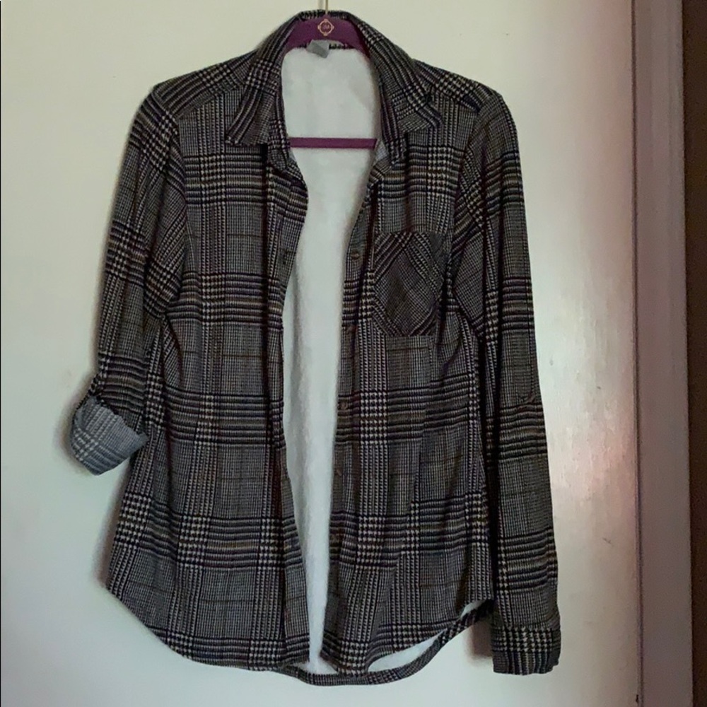 Button down with fleece